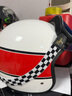 AGV X70头盔摩托车机车复古男女骑行3/4盔四季通用电动车安全帽 MINO 73 WHITE/RED L（适合58-59头围） 实拍图