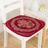 罗兰家纺 餐椅垫坐垫椅子凳子垫子可拆洗绑带椅垫 餐桌椅加厚实木餐椅座垫 国色天香酒红 45*43cm标准号 实拍图