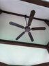 凯萨罗灯【复古】2024新风扇灯直叶大风力北欧吊扇灯美式工业风电扇灯3550 60寸无灯-变频遥控 实拍图