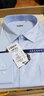 恒源祥男士长袖衬衫春秋季全棉DP成衣免烫商务正装纯色职业面试蓝白衬衣 蓝色细条纹 MT006 40 实拍图