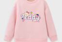 Classic Teddy精典泰迪童装儿童加绒卫衣男女童加厚保暖上衣百搭冬装 浅粉 120  实拍图