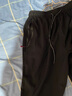 美罗邦【两条装】夏季薄款冰丝休闲裤男透气轻薄男士潮流修身直筒长裤子 8021黑色+8022黑色【夏季薄款】 XL 【120-130斤】 实拍图