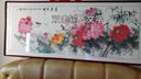 迅典国画富贵牡丹挂画餐厅客厅装饰画纯手绘真迹字画沙发背景墙画壁画 富贵吉祥 实木带框83*203厘米 实拍图