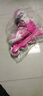 米高 轮滑鞋儿童溜冰鞋男女全套装可调滑冰鞋旱冰鞋初学者 粉色MI0单鞋 L (推荐鞋码35-38内长23-25.5cm) 实拍图