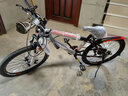 百士盾儿童自行车山地单车6-16岁以上学生减震双碟刹越野中小男女孩赛车 奢华版7速【辐条轮】黑红色 24寸丨适身高140-165丨 实拍图