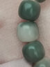 赢夫人（Mrs win）【赢夫人 】原生态菩提子手串男绕指柔阴皮菩提根渐变手链老型桶 浅绿飘花18颗/+绳DBZ 老桶型菩提根【11-12mm】 实拍图