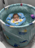 劳可里尼（NOCOLLINY）婴儿洗澡盆可折叠游泳桶 宝宝游泳池儿童洗澡家用可坐可躺泡澡桶 【免安装-游泳桶】海洋蓝 小号 实拍图