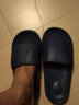 惠夫人拖鞋 男夏天室内浴室防滑洗澡eva软底塑料居家居家用情侣凉拖鞋 时尚升级 黑色 40-41 （适合39-40码穿） 实拍图