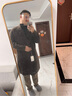 伯爵卓尔羊毛双面呢大衣男中长款2024秋冬新款通勤男装呢子外套 咖啡色（巧克力软糖） L (175) 实拍图