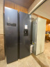 达米尼（Damiele）601升双开门对开门冰箱 时尚水吧 纤薄变频节能风冷无霜家用嵌入式电冰箱 BCD-601WKSDW蔷薇蓝 实拍图