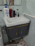 约龙（YUELONG）小户型太空铝浴室柜卫生间一体陶瓷洗脸盆柜组合洗手盆家用洗漱台 50CM主柜 实拍图