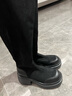 天美意鞋子女鞋商场同款粗跟增高显瘦弹力长靴女时装靴CPB80DG3 黑色 36 实拍图