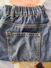 浪莎高腰牛仔裤女宽松女装春季阔腿显瘦遮肉萝卜哈伦老爹裤 实拍图