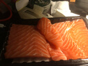 崇鲜 冰鲜三文鱼（大西洋鲑）日式生鱼片 鱼腩刺身精选中段生鲜 上佳中段 400g 净肉【去皮整块】 实拍图