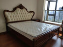 格澜帝尔（growdear）真皮床美式床欧式雕花实木双人床卧室真皮复古软包床主卧床软包床 全实木床头柜 实拍图
