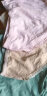 浪莎女士内裤女生纯棉舒适透气抑菌底裆三角女式蕾丝花边少女裤 豆绿/肤色/灰紫/粉色 4条装 170/XL 实拍图