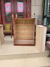 林钻 实木斗柜多功能客厅简约现代卧室抽屉柜子收纳柜子 菱形75-5咖色（45宽） 实拍图
