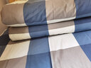 柳伊（Liuei）带被套的棉花被单人宿舍学生被子全棉被罩春秋被芯新疆棉被冬被 蓝域空间-被子被套套装 160x210cm/6斤棉花 秋冬被 实拍图