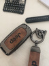 创勋（CHUANGXUN）吉普自由光钥匙套指南者jeep大切诺基壳自由侠大指挥官汽车包扣 吉普智能款 枪色.棕皮+棕色扣带 . 实拍图