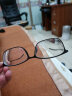 汉（Han Dynasty）近视眼镜框男女款 配镜片防蓝光辐射眼镜光学护目眼睛架 49157 经典亮黑 眼镜架 实拍图