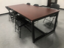 （工匠时光）小型简易会议桌长桌子简约现代6人4-10人工作台长方形大办公桌子 长240*宽100*高74【加固型】 实拍图