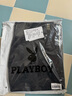 花花公子（PLAYBOY）休闲裤男直筒2025年裤子男春夏季男士宽松潮流长裤 黑色 33 实拍图