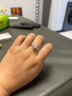 Fanci范琦 一克拉莫桑石钻求婚戒指女表白订婚生日礼物送女友送老婆 晒单实拍图