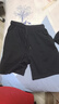 真维斯（Jeanswest）短裤女装夏季新款五分裤运动休闲裤子女宽松显瘦纯棉热裤百搭外穿 黑色 纯色 M 实拍图