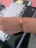 Colaivkloia情侣手镯男女款钛钢时尚手饰品手环首饰520情人节生日礼物送男女 玫瑰金（女款适合110以下女生） 实拍图