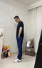 罗蒙凉感牛仔裤男款夏季薄款直筒宽松男裤2025新款男士冰丝休闲长裤子 深蓝色 32 实拍图
