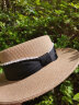 SiggiSI94361帽子女夏平顶草帽防紫外线海边出游优雅气质防晒遮阳帽米 晒单实拍图