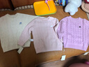 戴维贝拉（DAVE＆BELLA）儿童毛衣男童上衣套头衫中大童针织衫女童打底衫秋冬新款宝宝衣服 紫色【DB4238220】 100 cm（建议身高90-100cm） 实拍图