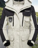 德尔.默克中长款羽绒棉冲锋上衣夹克三合一两件套可拆卸登山服滑雪服外套 象牙白（女） 【修身显瘦+防风防寒+两件套】 L 实拍图