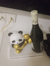 赟娅熊猫红酒架装饰品摆件轻奢玄关客厅酒柜餐厅桌面创意乔迁新居礼品 熊猫酒架（仅含踢腿） 实拍图