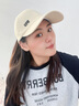 笙格儿 帽子女夏秋季百搭棒球帽防晒空顶鸭舌帽太阳帽子紫外线适合可扎高马尾遮阳帽 米色 均码可调节 实拍图