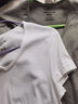 三枪（THREEGUN）T恤男士打底衫新疆纯棉弹力轻薄V领内穿螺纹针织全棉男士短袖 【2件装-纯棉】白色+灰色 L (170) 【推荐110-125斤】 实拍图