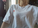 李宁（LI-NING）短袖T恤男女情侣装夏季棉质宽松潮流印花梅开二度百搭文化衫体恤 实拍图