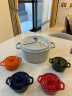 珐宝（staub）法国进口珐琅锅铸铁锅海蓝24cm汤锅马略尔卡色 40508-654 实拍图