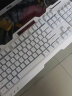 前行者GX30Z真机械手感游戏键盘鼠标套装有线静音薄膜键鼠台式电脑网吧笔记本办公背光USB外接外设 银白色-冰蓝光键盘 实拍图