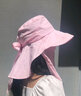 玖慕（JIUMU）防晒帽女遮阳帽太阳帽渔夫帽凉帽夏季户外遮脸防紫外线帽子带面罩 实拍图
