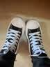 匡威（Converse）女子 ALL STAR系列 厚底高帮松糕帆布鞋 568497C 36码US5.5码 实拍图