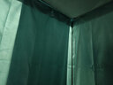 云瑾宿舍床帘下铺学生上铺棉麻强遮光围帘寝室加厚遮光布隔音帘 藏青棉麻(3片帘+顶+支架) 宿舍下铺（1.2米高） 实拍图