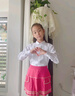 衣诺坊儿童衬衫白色长袖衫衣六一演出服打底衫女童衬衫大合唱T恤 实拍图
