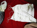 金三塔抹胸桑蚕丝蕾丝花边短款吊带抹胸 裹胸NSF5A401 白色8100 M 实拍图