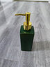 众福缘 陶瓷洗手液瓶子北欧浴室卫生间液瓶沐浴露瓶按压分装瓶瓶 方形绿色陶瓷瓶（350ml） 实拍图