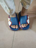 圣闲奥特曼夏季儿童拖鞋防滑厚底男童室内女童大中小童小孩凉拖鞋宝宝 深蓝 30 /31适合4-5周岁适合脚长17CM 实拍图