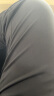花花公子（PLAYBOY）休闲裤男薄款商务休闲直筒西装裤弹力男装长裤子 黑色薄款 33 晒单实拍图