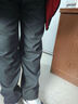 京峋牛仔裤男士秋冬季美式潮牌加绒直筒裤男生复古宽松阔腿休闲长裤子 R1021黑灰色（加绒款） XL 【建议体重130-155斤左右】 实拍图