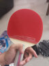 红双喜DHS 三星级乒乓球拍成品拍 升级版直拍H3006双面反胶附乒乓球 晒单实拍图
