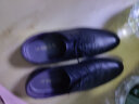 红蜻蜓（RED DRAGONFLY）舒适商务休闲时尚系带皮鞋男士正装德比婚鞋 WTA73761/62 黑色 44 晒单实拍图